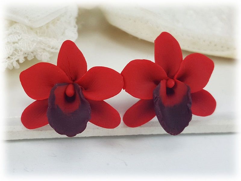 Dos orquídeas rojas
